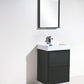 KubeBath Bliss 30 in. Free Standing Modern Bathroom Vanity - Black, FMB30-BK