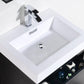 KubeBath Bliss 30 in. Free Standing Modern Bathroom Vanity - Black, FMB30-BK