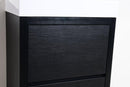 KubeBath Bliss 24 in. Free Standing Modern Bathroom Vanity - Black, FMB24-BK