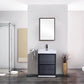 KubeBath Bliss 30 in. Free Standing Modern Bathroom Vanity - Gray Oak, FMB30-GO