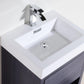 KubeBath Bliss 30 in. Free Standing Modern Bathroom Vanity - Gray Oak, FMB30-GO