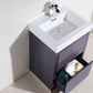 KubeBath Bliss 30 in. Free Standing Modern Bathroom Vanity - Gray Oak, FMB30-GO