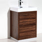 KubeBath Bliss 30 in. Free Standing Modern Bathroom Vanity - Walnut, FMB30-WNT
