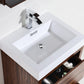 KubeBath Bliss 30 in. Free Standing Modern Bathroom Vanity - Walnut, FMB30-WNT