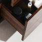 KubeBath Bliss 30 in. Free Standing Modern Bathroom Vanity - Walnut, FMB30-WNT