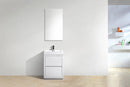 KubeBath Bliss 30 in. Free Standing Modern Bathroom Vanity - High Gloss White, FMB30-GW