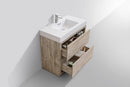 KubeBath Bliss 36 in. Free Standing Modern Bathroom Vanity - Nature Wood, FMB36-NW