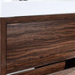 KubeBath Bliss 36 in. Free Standing Modern Bathroom Vanity - Walnut, FMB36-WNT