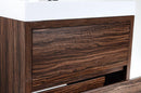 KubeBath Bliss 36 in. Free Standing Modern Bathroom Vanity - Walnut, FMB36-WNT
