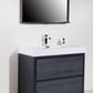 KubeBath Bliss 40 in. Free Standing Modern Bathroom Vanity - Gray Oak, FMB40-GO