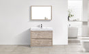 KubeBath Bliss 40 in. Free Standing Modern Bathroom Vanity - Nature Wood, FMB40-NW