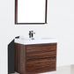 KubeBath Bliss 40 in. Free Standing Modern Bathroom Vanity - Walnut, FMB40-WNT