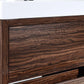KubeBath Bliss 40 in. Free Standing Modern Bathroom Vanity - Walnut, FMB40-WNT
