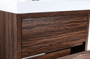 KubeBath Bliss 40 in. Free Standing Modern Bathroom Vanity - Walnut, FMB40-WNT
