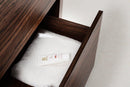 KubeBath Bliss 40 in. Free Standing Modern Bathroom Vanity - Walnut, FMB40-WNT