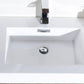 KubeBath Bliss 48 in. Free Standing Modern Bathroom Vanity - Walnut, FMB48-WNT