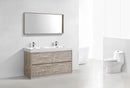 Bliss 60 in. Double Sink Free Standing Modern Bathroom Vanity - Nature Wood