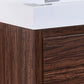KubeBath Bliss 60 in. Double Sink Free Standing Modern Bathroom Vanity - Walnut, FMB60D-WNT