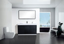 KubeBath Bliss 60 in. Single Sink Free Standing Modern Bathroom Vanity - Black, FMB60S-BK