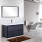 KubeBath Bliss 60 in. Single Sink Free Standing Modern Bathroom Vanity - Gray Oak, FMB60S-GO