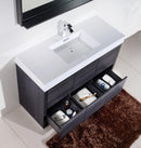KubeBath Bliss 60 in. Single Sink Free Standing Modern Bathroom Vanity - Gray Oak, FMB60S-GO