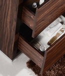 KubeBath Bliss 60 in. Single Sink Free Standing Modern Bathroom Vanity - Walnut, FMB60S-WNT