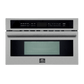 FORNO Capoliveri 30 Inch Stainless-Steel 1000 Watts Microwave Drawer 1.2 cu.ft. - FMWDR3000-30
