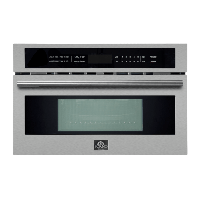 FORNO Capoliveri 30 Inch Stainless-Steel 1000 Watts Microwave Drawer 1.2 cu.ft. - FMWDR3000-30