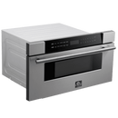 FORNO Capoliveri 30 Inch Stainless-Steel 1000 Watts Microwave Drawer 1.2 cu.ft. - FMWDR3000-30