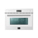 FORNO Oliena Espresso Black 24″ 1750 Watt Compact Oven & 1000 Watt Microwave, 1.6 cu. ft. - FMWDR3093-24BLK