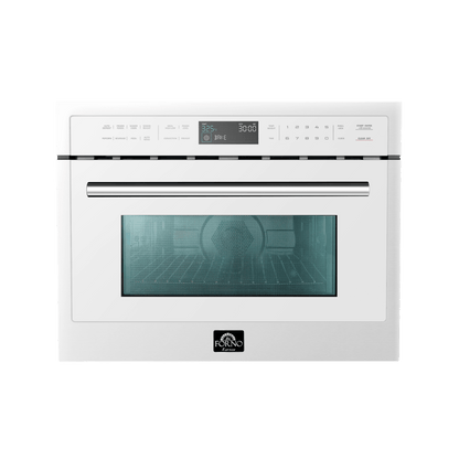 FORNO Oliena Espresso Black 24″ 1750 Watt Compact Oven & 1000 Watt Microwave, 1.6 cu. ft. - FMWDR3093-24BLK