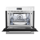 FORNO Oliena Espresso Black 24″ 1750 Watt Compact Oven & 1000 Watt Microwave, 1.6 cu. ft. - FMWDR3093-24BLK