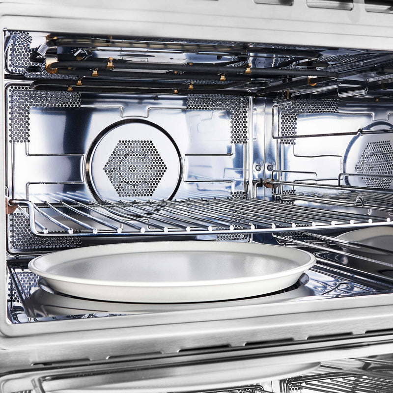 FORNO Oliena Espresso Black 24″ 1750 Watt Compact Oven & 1000 Watt Microwave, 1.6 cu. ft. - FMWDR3093-24BLK