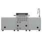 FORNO Bulnes Outdoor Kitchen 30-Inch BBQ 60,000 BTU, with Sear, Rotisserie Infrared Burners, 1.8 Cu.Ft. Beverage Center, & Black/White Countertops