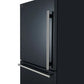 Side view of the Forno 31-inch refrigerator highlighting the sleek, modern handles extending vertically along the door edge for a streamlined and ergonomic design.