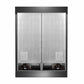 Rear view of the FORNO 60-inch built-in pro-style refrigerator from the 2-Piece Appliance Package, showing the appliance’s ventilation grilles, power connection access, and durable paneling designed for efficient installation and long-lasting performance.