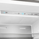 Close-up view of the digital control panel inside the FORNO 60-inch built-in pro-style refrigerator from the 2-Piece Appliance Package, featuring an intuitive LED display with temperature settings, mode indicators, and touch-sensitive buttons for precise climate control.