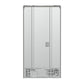 Rear view of the FORNO 36-inch French door refrigerator, highlighting ventilation and power connection areas—part of the FORNO 3-piece stainless steel appliance package.