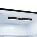 Close-up of the digital control panel inside the FORNO 31-Inch Bottom Freezer Door Refrigerator in Black, featuring touch controls and LED display for easy temperature management.