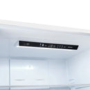 FORNO 31-Inch Right-Hinge Refrigerator in white, close-up view of the digital control panel located inside the unit.