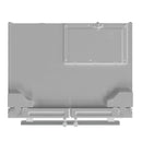 Top view of the FORNO 36-Inch French Door Refrigerator in White, showcasing the sleek flat surface, smooth white finish, and French door design.