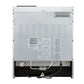 Rear view of the FORNO Giovanni 30-Inch Gas Range in white, showing utility connections, ventilation openings, and a flat-back design for easy kitchen installation.