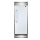 FORNO Maderno 28-Inch Built-In 13.6 Cu. Ft. Convertible Refrigerator in white, featuring a sleek panel-ready design and minimalist integrated handle.