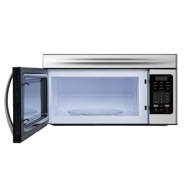 Forno FOTR3007 30-Inch Over-the-Range Microwave Front View with Door Open Showing Interior Cavity