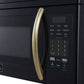 Forno FOTR3007 30-Inch Over-the-Range Microwave Black, Right Angle View Showing Handle and Control Panel