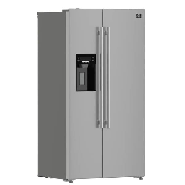 FORNO 2-Piece Appliance Package - 36-Inch Electric Range and 36-Inch Side by Side Refrigerator with Water Dispenser in Stainless Steel FBDL-013-09CAUS