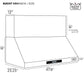 Kucht 48-Inch Wall Mounted Range Hood 1200 CFM in Stainless Steel & Silver KRH4821A