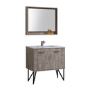KubeBath Bosco 36 in. Modern Bathroom Vanity w/ Quartz Countertop, KB36NW