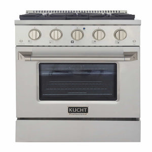 Kucht 30-Inch Pro-Style Dual Fuel Range in Stainless Steel KDF302-S