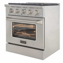 Kucht 30-Inch Pro-Style Dual Fuel Range in Stainless Steel KDF302-S
